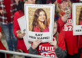 The killing of Laken Riley made national headlines, becoming a prominent part of Donald Trump's campaign / ©AFP