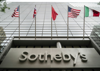 The headquarters of the auction house Sotheby's in New York as seen on June 17, 2019 . ©AFP