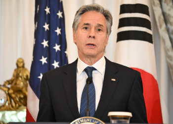 US Secretary of State Antony Blinken speaks to the press at the State Department in October 2024 / ©AFP