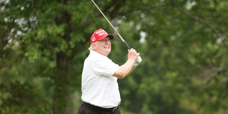 Trump is a self-confessed golf addict who frequently boasts about his ability on social media / ©AFP