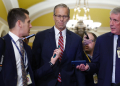 Republican Senator John Thune (C) is the chamber's new majority leader / ©AFP