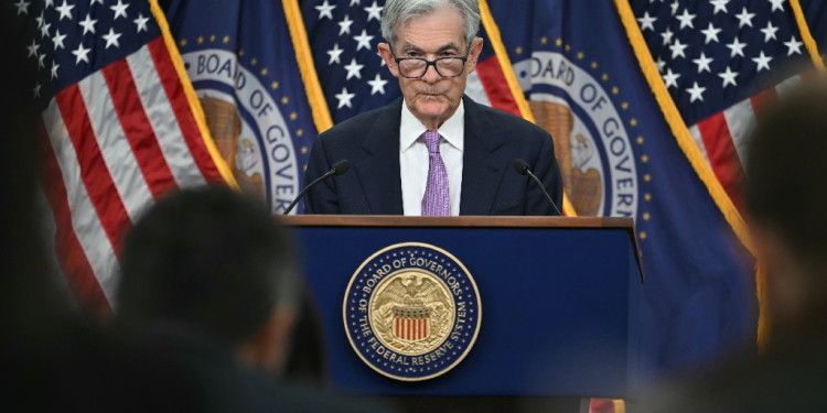 Fed Chair Jerome Powell told reporters he would not resign early if Trump asked him to / ©AFP