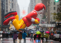 A Ronald McDonald balloon floats during the annual Macy's Thanksgiving Day Parade in New York / ©AFP