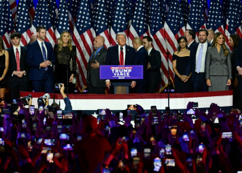 Donald Trump celebrated his 2024 election victory with his relatives / ©AFP