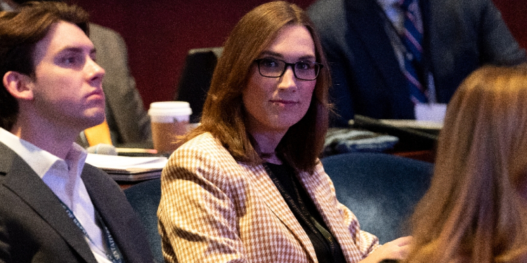 Sarah McBride attended an orientation for new members of Congress at the US Capitol last week  / ©AFP