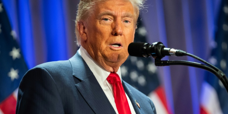 Donald Trump warned he would hit China, Mexico and Canada with big tariffs  in response to illegal drug trade and immigration. ©AFP