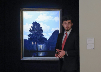 Rene Magritte's 'Empire of Light' will go under the hammer at Christie's in New York. ©AFP