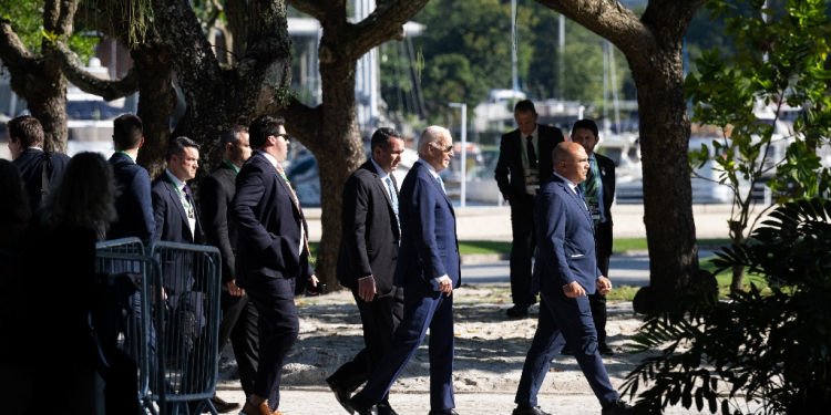 Joe Biden missed the official G20 photo of world leaders due to 'logisitical issues,' according to US officials / ©AFP