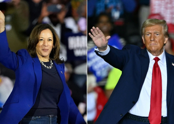 US Vice President Kamala Harris is neck and neck with former president Donald Trump / ©AFP