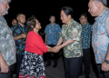 Taiwan President Lai Ching-te (second from right) called on like-minded governments to 'safeguard democracy' during a visit to the US territory Guam. ©AFP