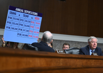 US Senator Lindsey Graham (R) speaks during a Senate Judiciary Committee hearing on President-elect Donald Trump's sweeping plan to deport undocumented immigrants / ©AFP