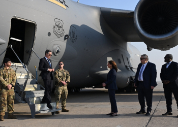 US Secretary of State Antony Blinken arriving in Baghdad, in an unannounced stop on a regional tour to discuss Syria / ©AFP