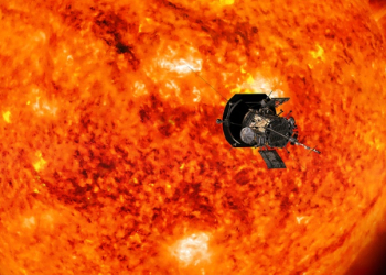 This handout illustration obtained July 6, 2018 courtesy of NASA/Johns Hopkins APL shows an artist's conception of NASA's Parker Solar Probe. ©AFP