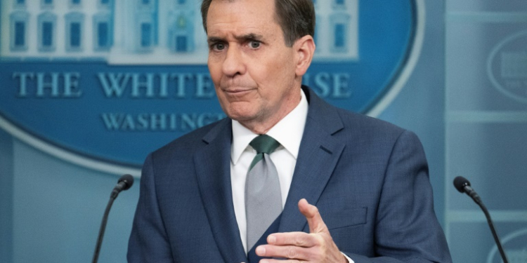 White House National Security Council spokesman John Kirby said North Korean troops are fighting and dying in large numbers on Russia's side in the Ukraine war. ©AFP