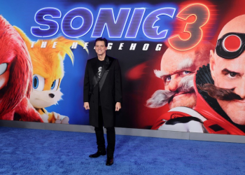 Actor Jim Carrey attends the Los Angeles premiere of Paramount's 'Sonic The Hedgehog 3' on December 16, 2024; he plays mad scientist Dr. Ivo Robotnik in the hybrid live action/animation film. ©AFP