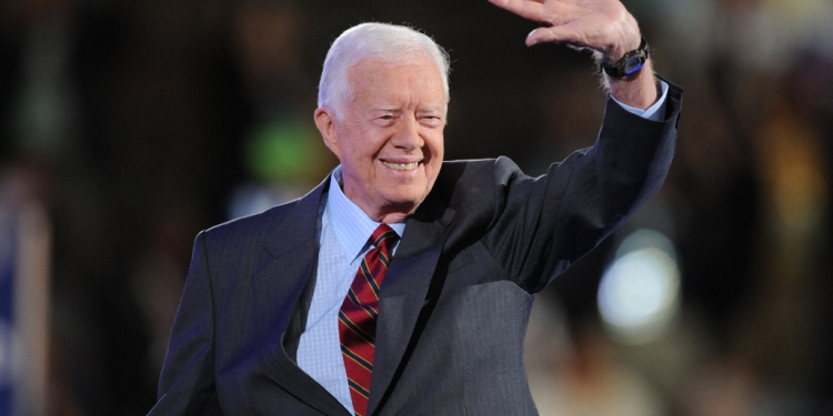 Jimmy Carter -- seen at the Democratic National Convention in 2008 -- served one term from 1977 to 1981 as US president / ©AFP