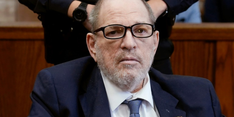 Former movie producer and convicted sex offender Harvey Weinstein was hospitalized after a blood test result. ©AFP