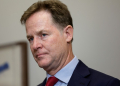 Meta president of global affairs Nick Clegg says the Facebook parent is looking to improve the 'precision' with which it targets content for removal after admitting it may have overdone enforcement in the past. ©AFP