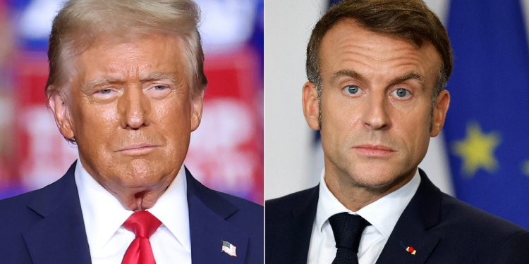 Trump and Macron have had an up and down relationship / ©AFP