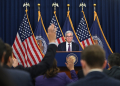 US Fed chair Jerome Powell said 'policy uncertainty' had led some members of the bank's rate-setting committee to dial back the number of cuts they expect to make in 2025 / ©AFP