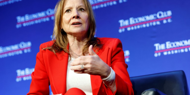 General Motors CEO Mary Barra said in October the company would stick it out in China but that it planned to restructure . ©AFP