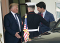 Canadian Prime Minister Justin Trudeau meets Donald Trump after at the White House in June 2019 / ©AFP