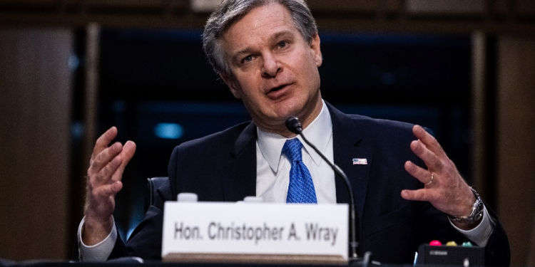 FBI Director Christopher Wray announced plans to resign in January / ©AFP