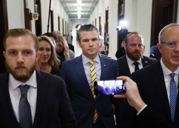 US President-elect Donald Trump's nominee to be Secretary of Defense Pete Hegseth has been meeting Senate Republicans on Capitol Hill - but his nomination to run the Pentagon is looking precarious / ©AFP