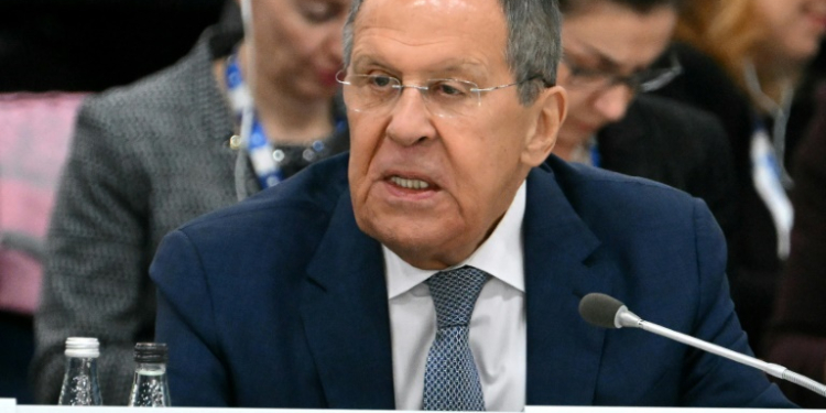 Russia's Foreign Minister Sergei Lavrov  accused US President Joe Biden's administration of escalating the conflict in Ukraine. ©AFP