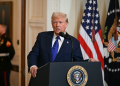 US President Donald Trump speaks before signing the Laken Riley Act in the East Room of the White House in Washington, DC, January 29, 2025 / ©AFP