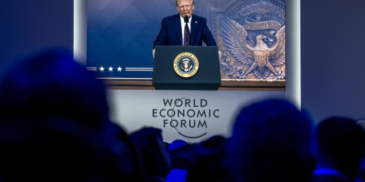 Trump's speech to the World Economic Forum was the most eagerly anticipated event in Davos. ©AFP