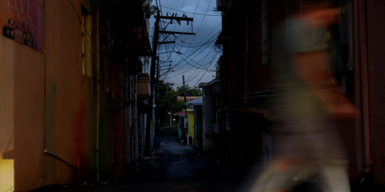 The blackout began early on Tuesday, taking the entire island's power grid offline. ©AFP