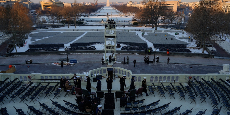 Now inside: A dress rehearsal ahead of the inauguration of US President-elect Donald Trump / ©AFP