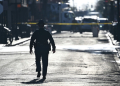 A police officer patrols the French Quarter in New Orleans, a day after a deadly truck attack marred New Year's Day. ©AFP