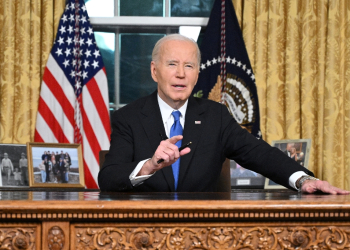 US President Joe Biden delivers his farewell address to the nation from the Oval Office of the White House in Washington, DC, on January 15, 2025. / ©AFP