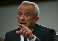 Robert F. Kennedy Jr. during a Senate hearing on his nomination to be Health and Human Services Secretary / ©AFP