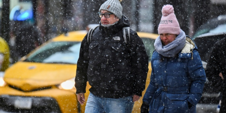 The United States was hit by another winter storm earlier in January. ©AFP