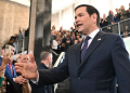 US Secretary of State Marco Rubio greets employees upon arrival at the State Department on January 21, 2025 / ©AFP