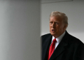 US President Donald Trump speaks to the press on his second day back at the White House / ©AFP