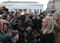 White House Press Secretary Karoline Leavitt previously spoke to the media outside the West Wing / ©AFP