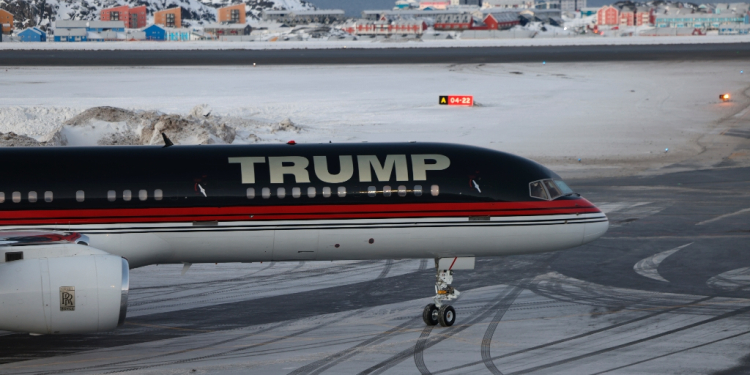 The US president elect's son Donald Trump Jr. visited Greenland on Tuesday / ©AFP