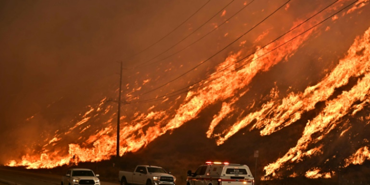 The Hughes Fire exploded north of Los Angeles on January 22, 2024, forcing tens of thousands of people from their homes . ©AFP