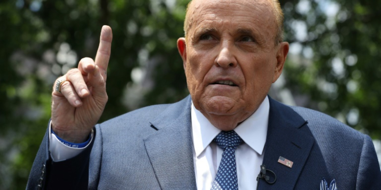 Former New York mayor Rudy Giuliani has been held in contempt of court for the second time this week. ©AFP