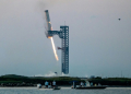 Space enthusiasts will be eager to see if SpaceX can replicate the feat of catching the first-stage Super Heavy booster in the launch tower's 'chopstick' arms during descent. ©AFP