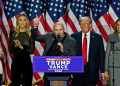 CEO of Ultimate Fighting Championship Dana White (C) is a close ally of US President-elect Donald Trump, even speaking at his election night victory rally. ©AFP