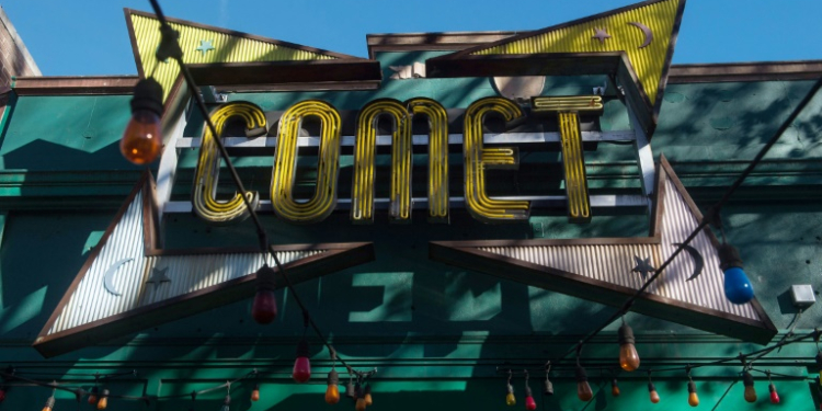 A bogus conspiracy theory falsely claimed Comet Ping Pong, a Washington pizza restaurant, was a hub for a child sex trafficking ring involving then US presidential candidate Hillary Clinton. ©AFP