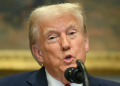 US President Trump delivers remarks in the Roosevelt Room at the White House / ©AFP