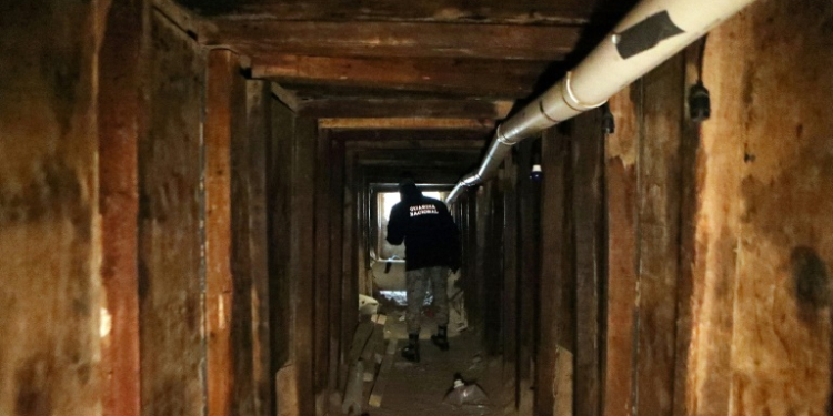 A tunnel discovered on the US-Mexico border allowing entry from Ciudad Juarez into the Texan city of El Paso will be sealed by Mexican authorities, an official said. ©AFP