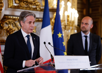 US Secretary of State Antony Blinken (L) met French FM Jean-Noel Barrot in Paris / ©AFP