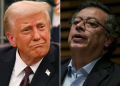 US President Donald Trump and Colombian President Gustavo Petro levied tariff threats against each other less than a week after the former took office. ©AFP